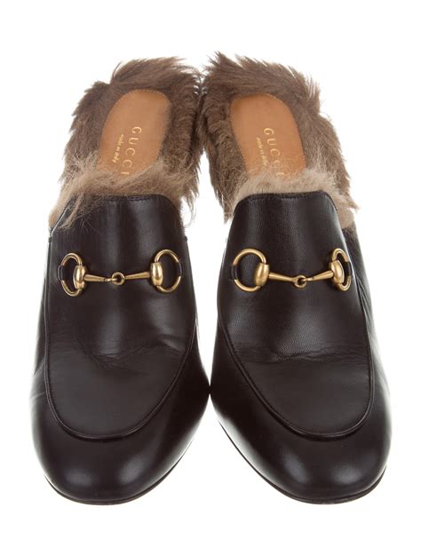 gucci princetown fur mules